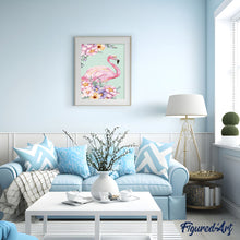 Cargar imagen en el visor de la galería, Pintar Por Números - Pink Flamingos - Figuredart - Animales