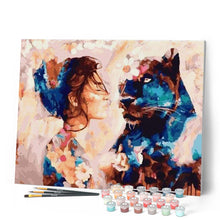 Cargar imagen en el visor de la galería, Pintar Por Números - Muchacha Brillante Con Los Animales - Figuredart - Animales
