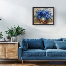Cargar imagen en el visor de la galería, Pintar Por Números - Azul Tentación - Figuredart - Flores