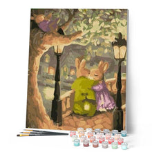 Cargar imagen en el visor de la galería, Pintar Por Números - Calidez Árbol De Conejito - Figuredart - Animales Árboles