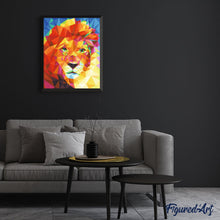 Cargar imagen en el visor de la galería, Pintar Por Números - Magnífico León - Figuredart - Animales Leones