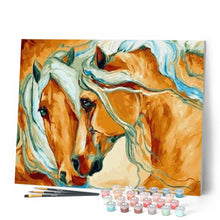 Cargar imagen en el visor de la galería, Pintar Por Números - Dependiendo Del Caballo - Figuredart - Animales Caballos