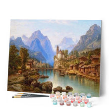 Cargar imagen en el visor de la galería, Pintar Por Números - Pueblo Mágico - Figuredart - Paisajes