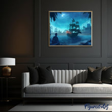 Cargar imagen en el visor de la galería, Pintar Por Números - El Barco De La Isla - Figuredart - Barcos Paisajes
