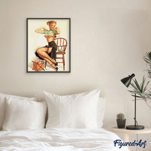 Cargar imagen en el visor de la galería, Pin-up vintage con hilos