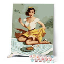 Cargar imagen en el visor de la galería, Pin-up vintage con picnic