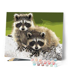 Cargar imagen en el visor de la galería, Pintar Por Números - Mapaches - Figuredart - Paisajes