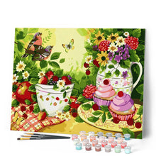 Cargar imagen en el visor de la galería, Flores, frutas y pájaros