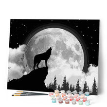 Cargar imagen en el visor de la galería, Pintar Por Números - Aullido Solitario - Figuredart - Animales Paisajes