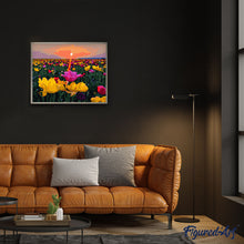 Cargar imagen en el visor de la galería, Atardecer y campos de flores