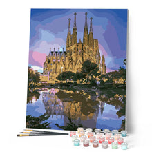 Cargar imagen en el visor de la galería, Catedral y reflejo del lago