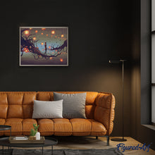 Cargar imagen en el visor de la galería, Pintar Por Números - Las Personas Y La Linterna - Figuredart - Paisajes