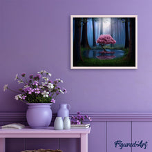 Cargar imagen en el visor de la galería, Pintar Por Números - Árbol En El Agua - Figuredart - Paisajes Árboles