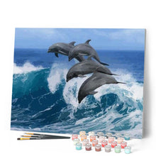 Cargar imagen en el visor de la galería, Pintar Por Números - Saldo Delfín - Figuredart - Animales Dolfines