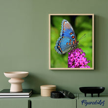 Cargar imagen en el visor de la galería, Pintar Por Números - Flores De Mariposa - Figuredart - Animales Flores Mariposas