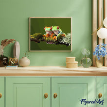 Cargar imagen en el visor de la galería, Pintar Por Números - Dos Pequeñas Ranas - Figuredart - Animales Ranas