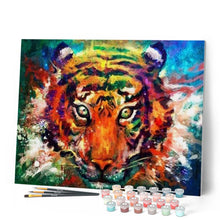 Cargar imagen en el visor de la galería, Pintar Por Números - Tigre Pintado - Figuredart - Animales Tigres