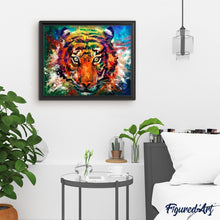 Cargar imagen en el visor de la galería, Pintar Por Números - Tigre Pintado - Figuredart - Animales Tigres
