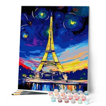 Cargar imagen en el visor de la galería, Pintar Por Números - Torre Multicolor - Figuredart - Ciudades
