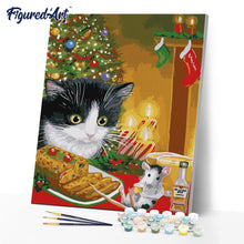 Cargar imagen en el visor de la galería, Gato y ratón en Navidad