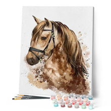 Cargar imagen en el visor de la galería, Pintar Por Números - El Caballo De Brown - Figuredart - Animales Caballos