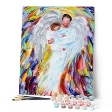 Cargar imagen en el visor de la galería, Pintar Por Números - Ángel Padre - Figuredart - Religión