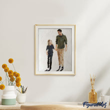 Cargar imagen en el visor de la galería, Pintar Por Números - Padre E Hija 1 - Figuredart - Retrato