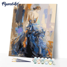 Cargar imagen en el visor de la galería, Violinista en su vestido azul