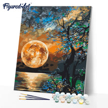 Cargar imagen en el visor de la galería, Luna llena al atardecer