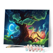 Cargar imagen en el visor de la galería, Pintar Por Números - Iluminación Del Árbol - Figuredart - Novedades Paisajes Árboles