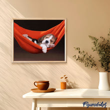 Cargar imagen en el visor de la galería, Pintar Por Números - Perro Cansado - Figuredart - Animales Novedades Perros