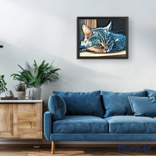 Cargar imagen en el visor de la galería, Pintar Por Números - Gato Durmiendo La Siesta - Figuredart - Animales Novedades