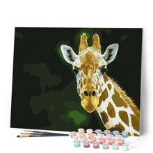 Cargar imagen en el visor de la galería, Pintar Por Números - La Cabeza Y El Cuello De La Jirafa - Figuredart - Animales Jirafas Novedades
