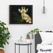 Cargar imagen en el visor de la galería, Pintar Por Números - La Cabeza Y El Cuello De La Jirafa - Figuredart - Animales Jirafas Novedades