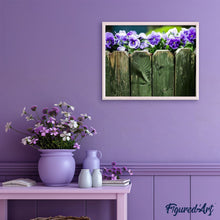 Cargar imagen en el visor de la galería, Pintar Por Números - Valla De Color Púrpura - Figuredart - Flores Novedades