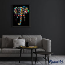 Cargar imagen en el visor de la galería, Pintar Por Números - Pintura De Elefante - Figuredart - Animales Elefantes Novedades