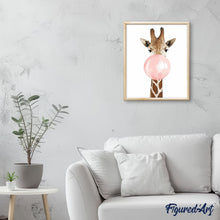 Cargar imagen en el visor de la galería, Pintar Por Números - Jirafa Burbuja - Figuredart - Animales Jirafas