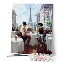 Cargar imagen en el visor de la galería, Pintar Por Números - Cita De Mediodía - Figuredart - Ciudades Romanticismo