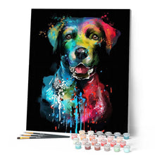 Cargar imagen en el visor de la galería, Pintar Por Números - Perro De Color 8 - Figuredart - Animales Perros Pop Art