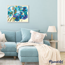 Cargar imagen en el visor de la galería, Pintar Por Números - Flor Azul - Figuredart - Flores