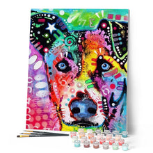 Cargar imagen en el visor de la galería, Pintar Por Números - Perro De Color - Figuredart - Animales Perros Pop Art
