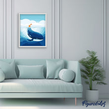 Cargar imagen en el visor de la galería, Pintar Por Números - Ballena Azul - Figuredart - Animales Infantil Principiantes