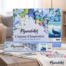 Cargar imagen en el visor de la galería, Pintar Por Números - Ballena Azul - Figuredart - Animales Infantil Principiantes