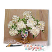 Cargar imagen en el visor de la galería, Pintar Por Números - Flores Blancas 1 - Figuredart - Flores