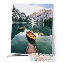 Cargar imagen en el visor de la galería, Barco y lago de montaña