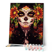 Cargar imagen en el visor de la galería, Pintar Por Números - Mujer Y Flores - Figuredart - Intermedio, Novedades, Paisajes, Retrato