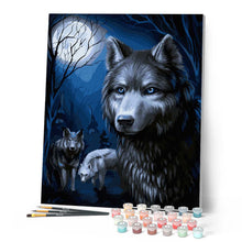 Cargar imagen en el visor de la galería, Lobos y luna llena