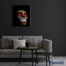 Cargar imagen en el visor de la galería, Cráneo decorado