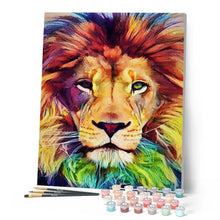 Cargar imagen en el visor de la galería, Pintar Por Números - León Colorido - Figuredart - Animales, Avanzado, Leones, Novedades