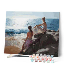 Cargar imagen en el visor de la galería, Pintar Por Números - Muchacha De La Playa - Figuredart - Romanticismo